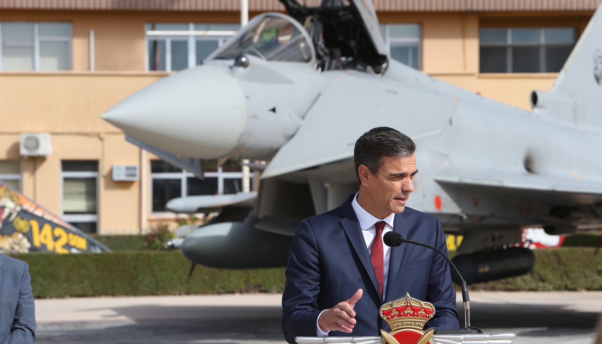 Pedro Sánchez Eurofighter